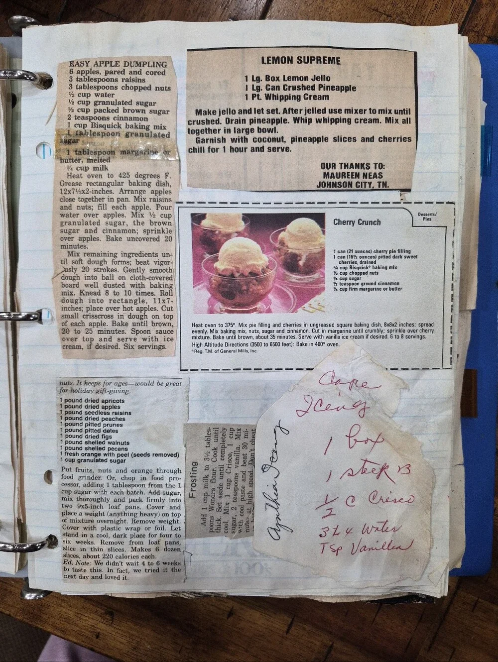Antique Handwritten Cookbook Recipes Clipped Newspapers Cookware Booklets Lot